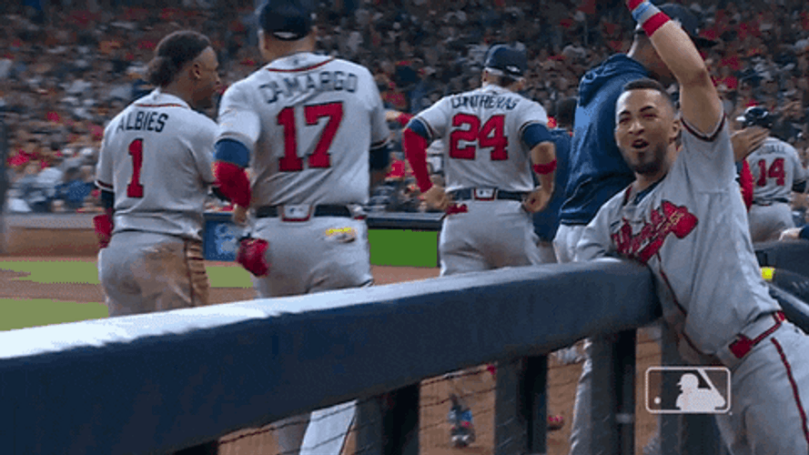 Arms Raised Eddie Rosario GIF