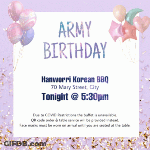 Army Birthday Invitation GIF