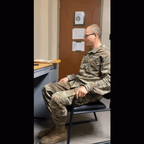 Army Soldier Awkward Shocked Reaction GIF
