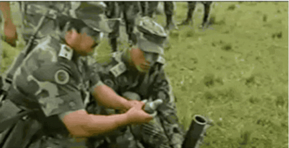 Army Soldiers Explosive Fail GIF