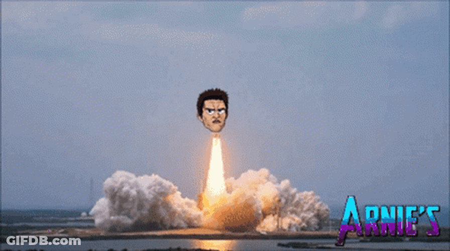Arnie's Rocket Launch GIF