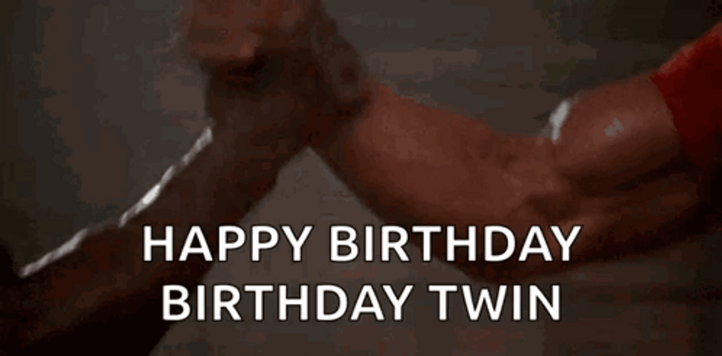 Arnold Handshake Happy Birthday Twin GIF