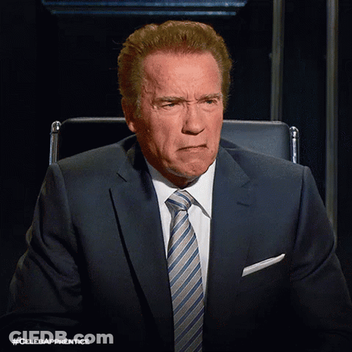 Arnold Schwarzenegger Disagree GIF