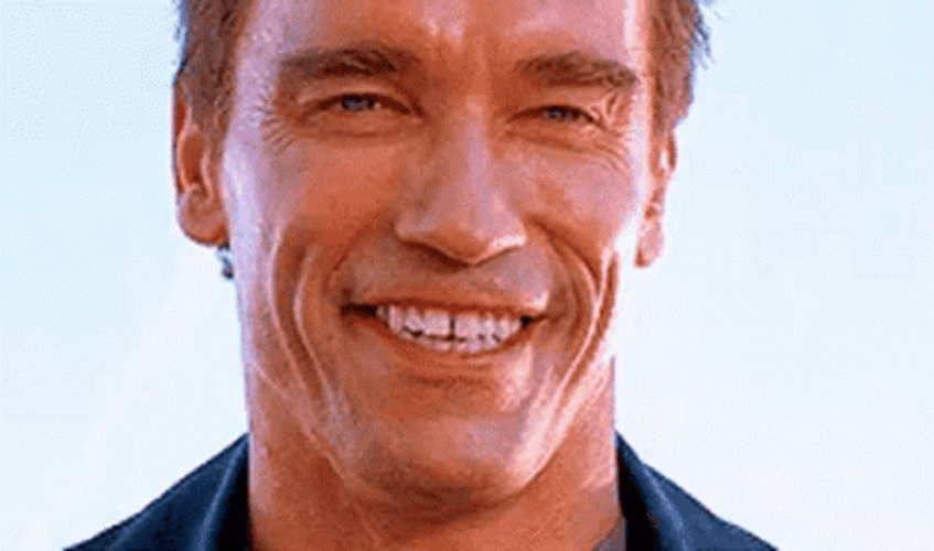 Arnold Schwarzenegger Fake Laugh GIF