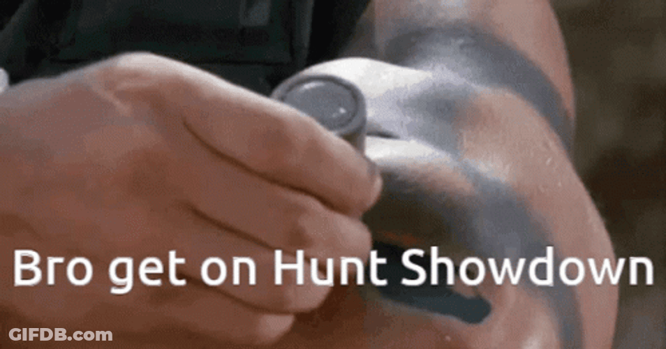 Arnold Schwarzenegger Hunting Aliens In Predator GIF