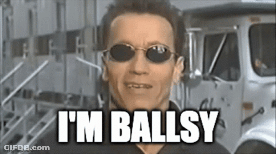 Arnold Schwarzenegger I'm Ballsy GIF