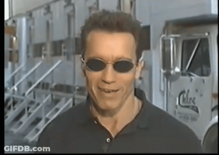 Arnold Schwarzenegger Is Ballsy With Cigar GIF