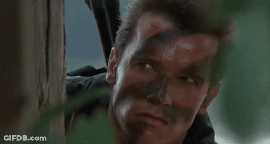 Arnold Schwarzenegger Is Lurking GIF