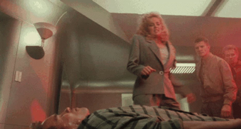 Arnold Schwarzenegger Painful Kick GIF
