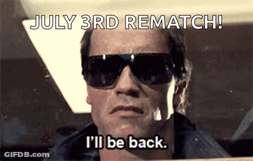 Arnold Schwarzenegger Sunglasses July 3Rd Rematch I'll Be Back GIF