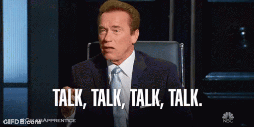 Arnold Schwarzenegger Talking GIF