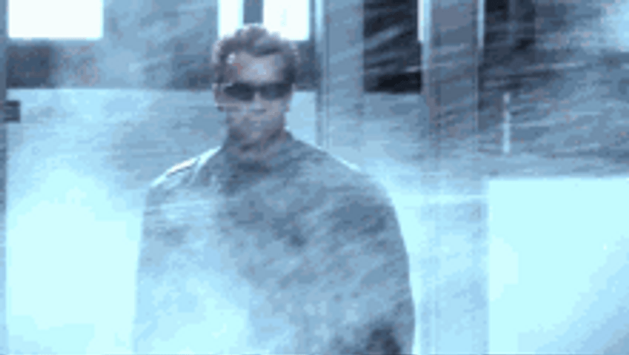 Arnold Schwarzenegger Terminator Fight Scene GIF