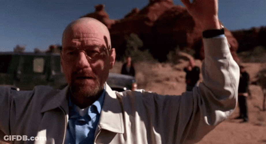 Arrested Bryan Cranston Breaking Bad Surrender GIF