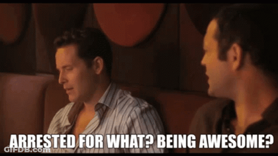 Arrested For What Being Awesome GIF