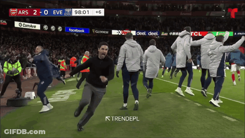 Ars Vs Eve Soccer Game On Screen GIF
