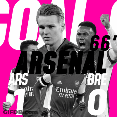 Arsenal Soccer Team Poster With Number 10 GIF
