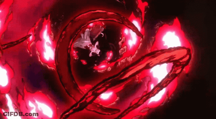 Art Blood Nezuko Fighting GIF
