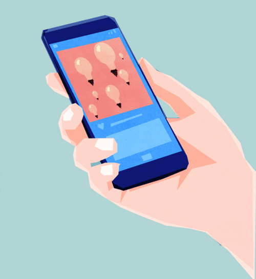 Art Design Bulbs Phone Game GIF