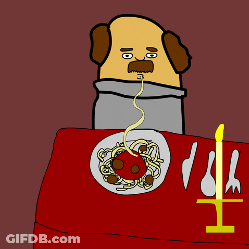 Art Eating Spaghetti Animation GIF