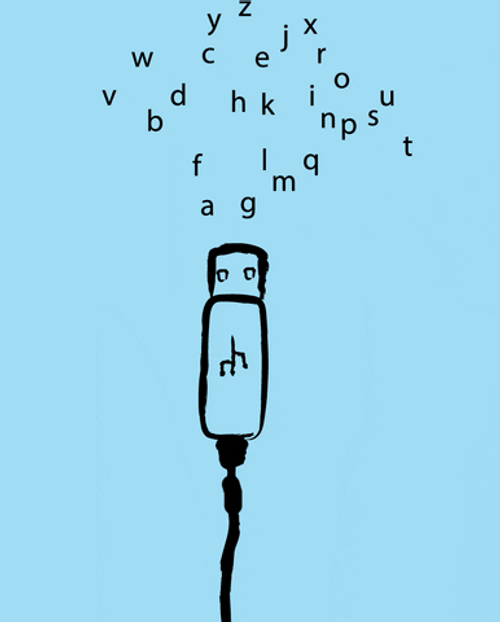 Art Illustration USB Data GIF