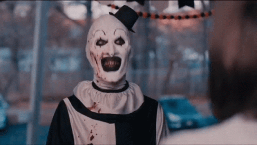 Art The Clown Nodding GIF