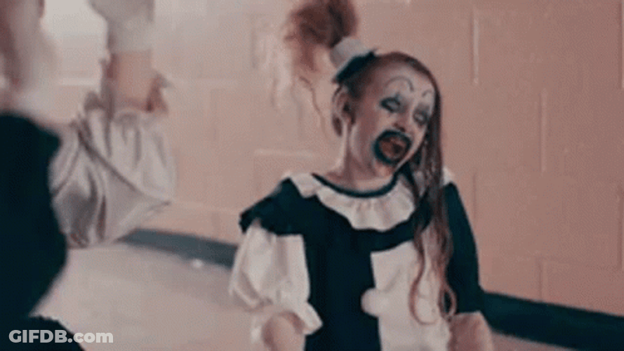 Art The Clown With Female Clown GIF