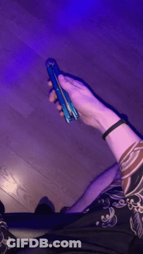 Artful Butterfly Knife Technique GIF