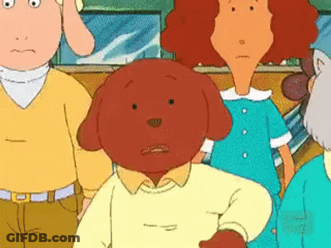 Arthur Characters Wearing Face Mask GIF