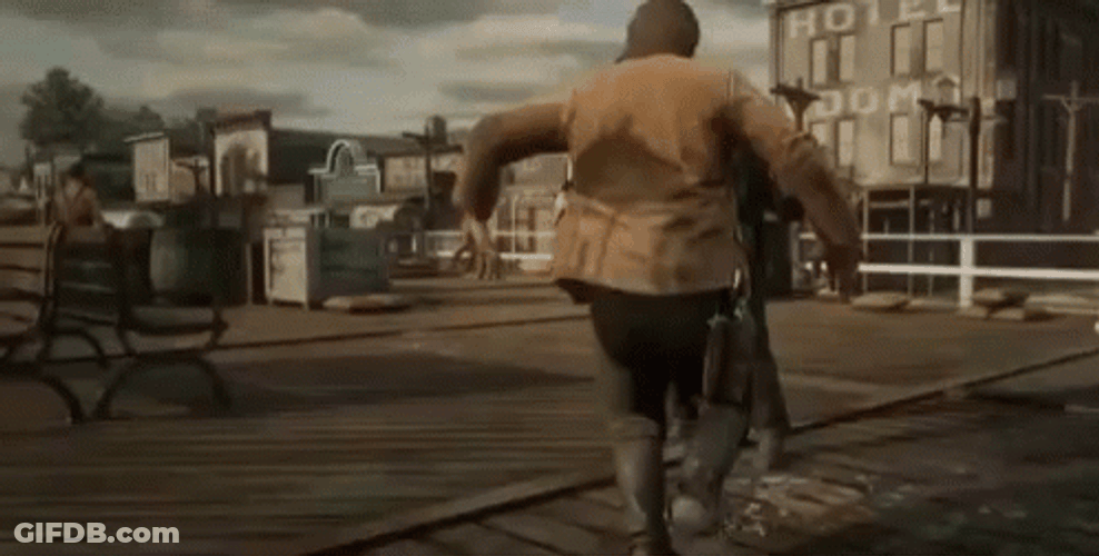 Arthur Morgan Body Slam A Man GIF