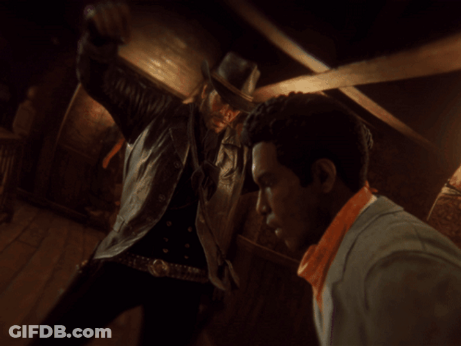 Arthur Morgan Jumping GIF