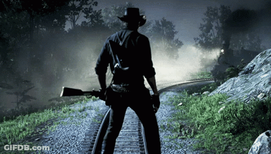 Arthur Morgan On Railroad GIF