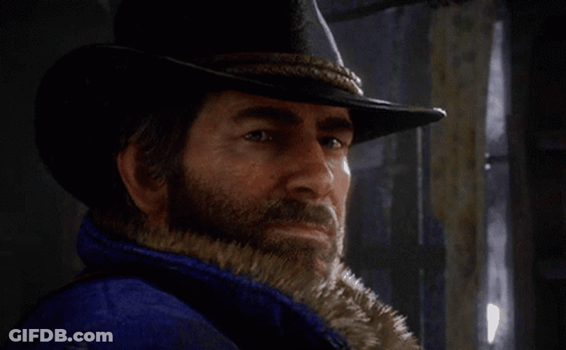 Arthur Morgan Staring Into Nothing GIF