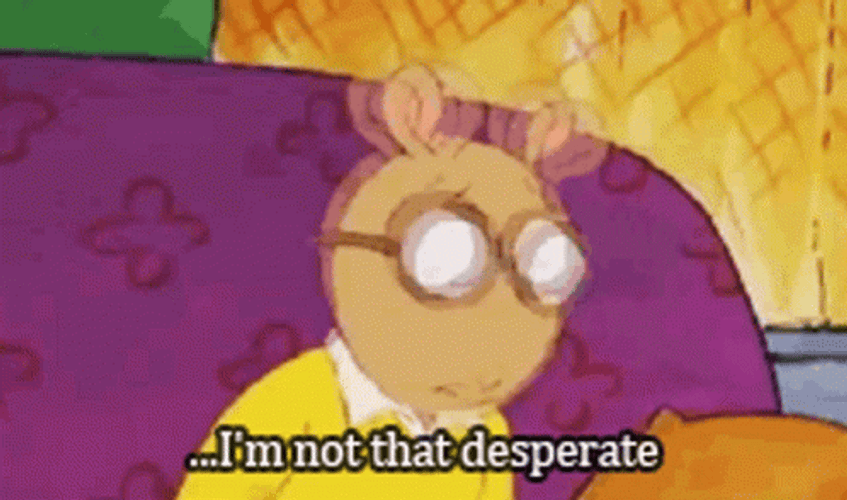 Arthur Read Not Desperate GIF
