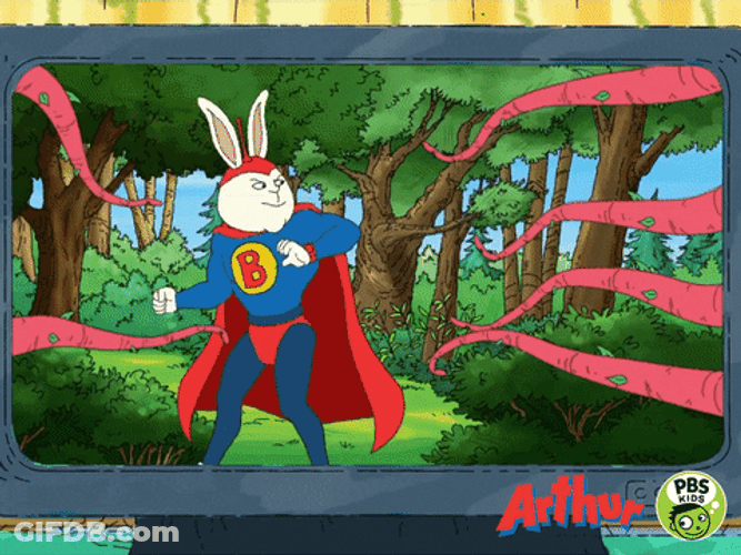 Arthur Watching Bionic Bunny No Power GIF