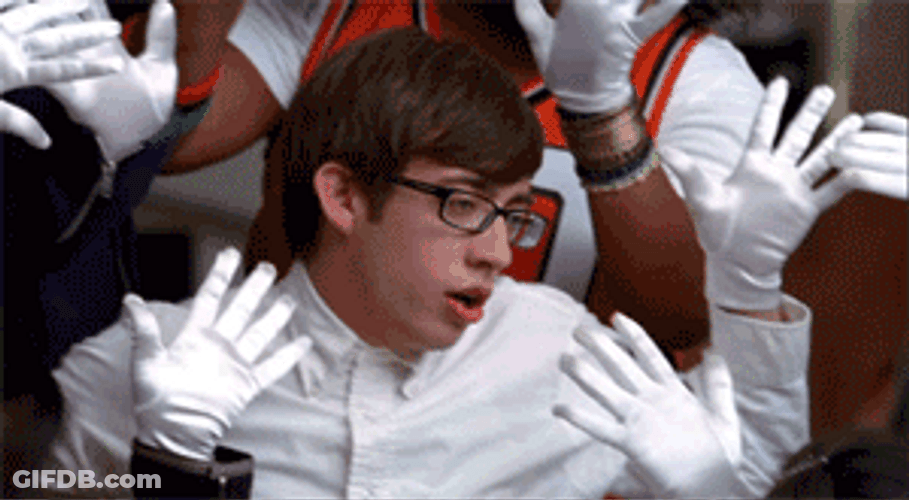 Artie Abrams White Jazz Hands GIF