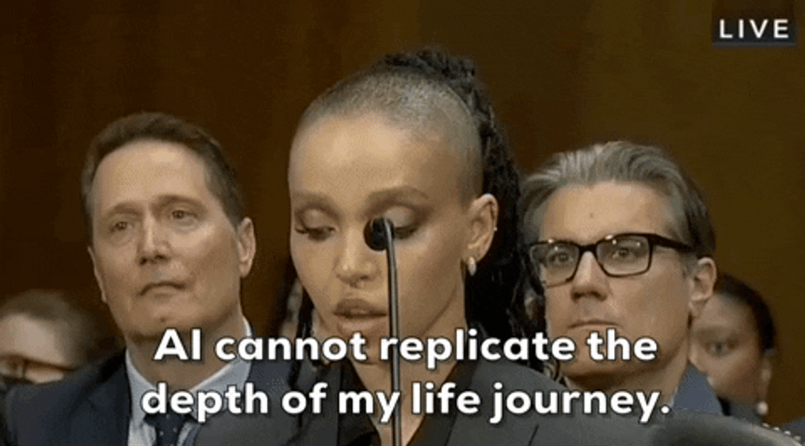 Artificial Intelligence FKA Twigs Senate Hearing GIF
