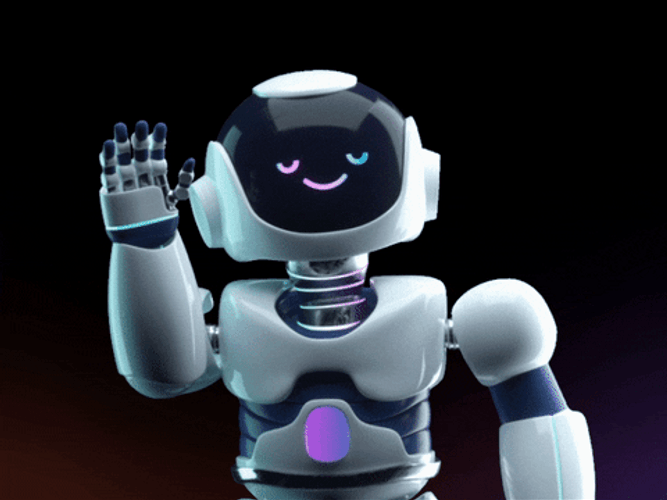 Artificial Intelligence Jasper Robot Waving GIF