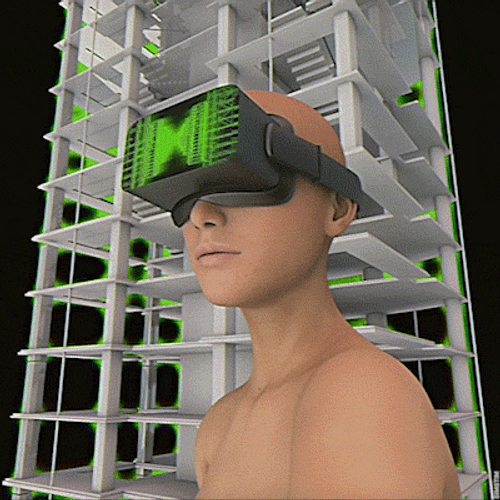 Artificial Intelligence Oculus Quest 3D Design GIF