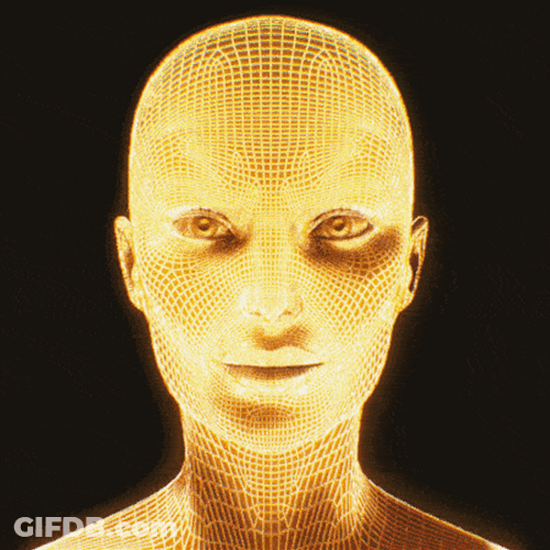Artificial Intelligence Talking Robot Animation GIF