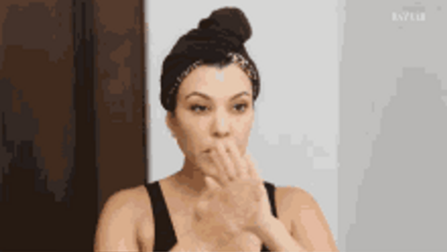 Artist Abby Roberts Skin Care Rubbing Hands GIF