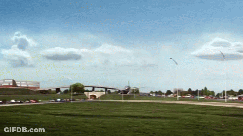 Artist Impression Of Highway With Bridge GIF
