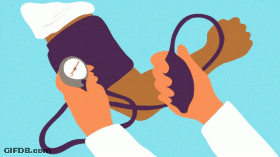 Artistic Animation High Blood Pressure Monitoring GIF
