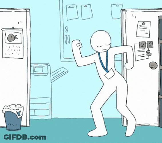 Artistic Animation Victory Dance GIF