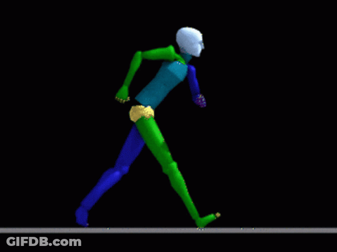 Artistic Graphics Power Walking GIF