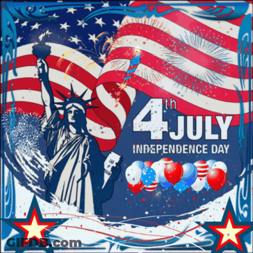 Artistic Independence Day Fourth Of July GIF