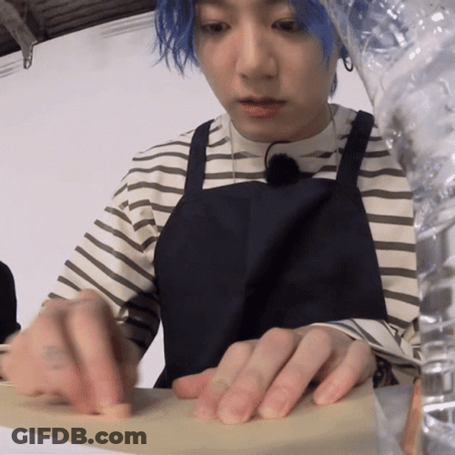 Artistic Jungkook Drawing GIF