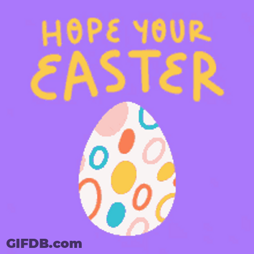 Artsy Easter Egg Clipart He Has Risen GIF