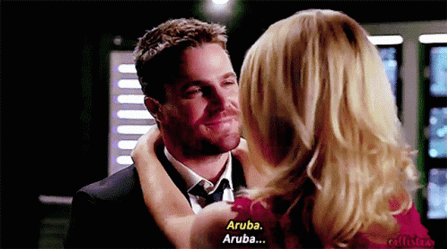 Aruba Oliver Queen Felicity Smoak GIF