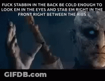 Arya Not Today Night King GIF