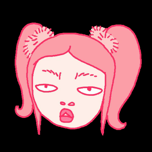As If Annoyed Pink Girl GIF